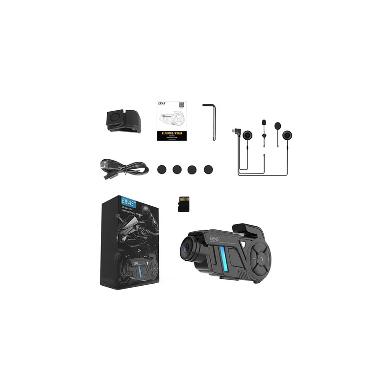 Motorcycle intercom with EJEAS K1Pro+ recorder